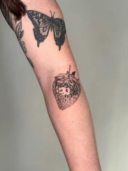 Flower, 딸기, 과일