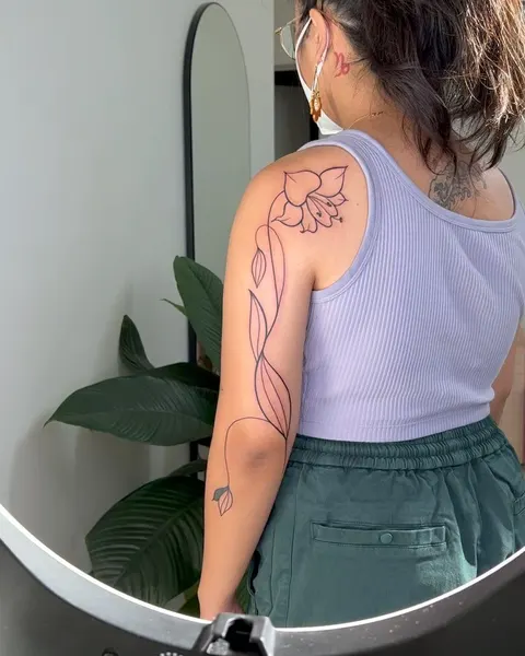 Flower, Lettering