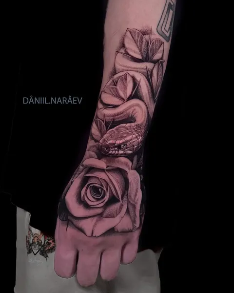 Flower, Rose, Dragon