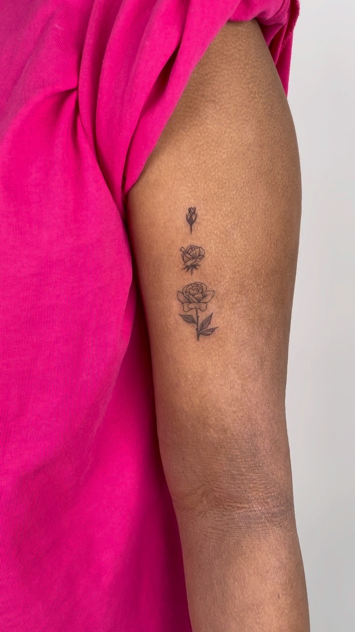 Flower, Rose, Lettering