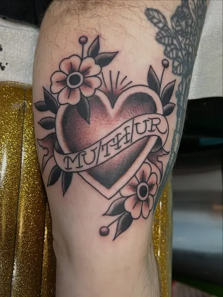 Flower, Rose, Lettering