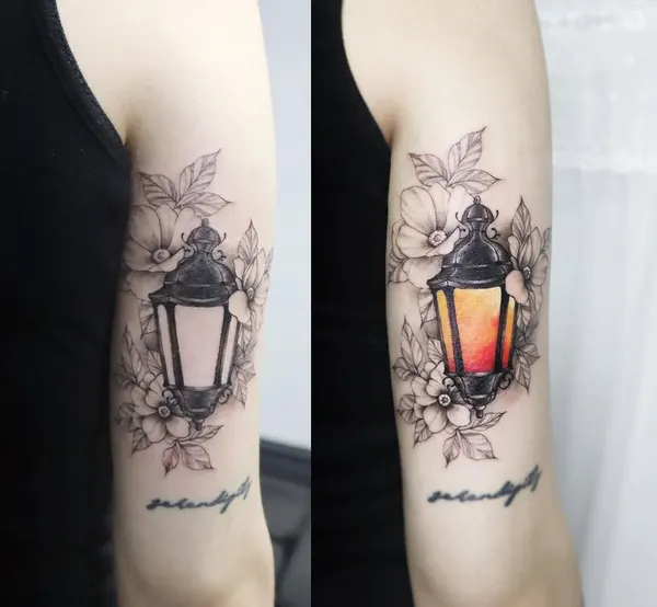 Flower, 병, 촛불, 향수, 와인잔, 등불, 잉크병
