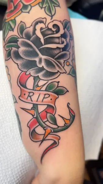 Flower, Rose, Lettering
