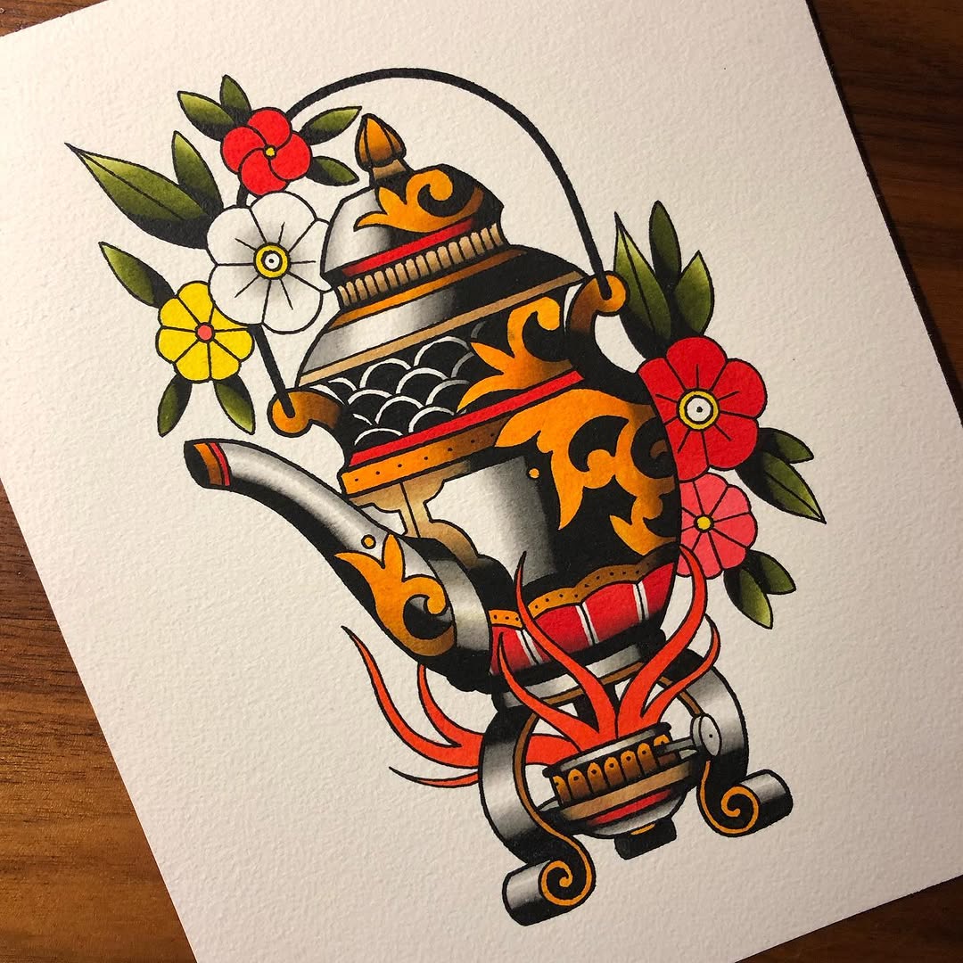 Flower, 커피, 컵