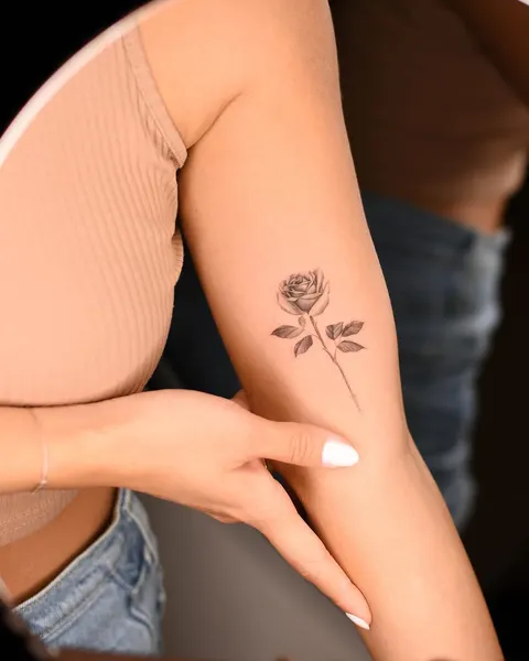 Flower, Rose, Lettering