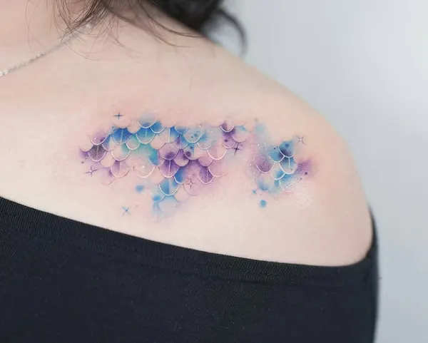 수묵화, 은하, 아이리스, 구름 문양