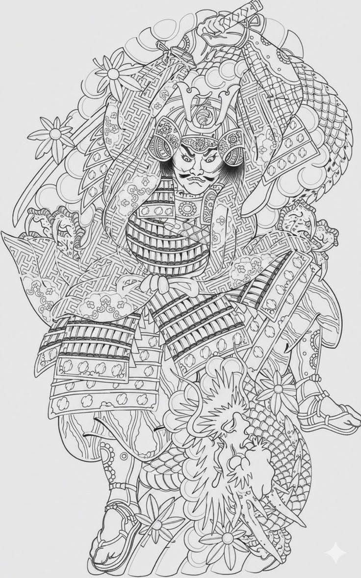 900+ ý tưởng hay nhất về Samurai tattoo trong 2026