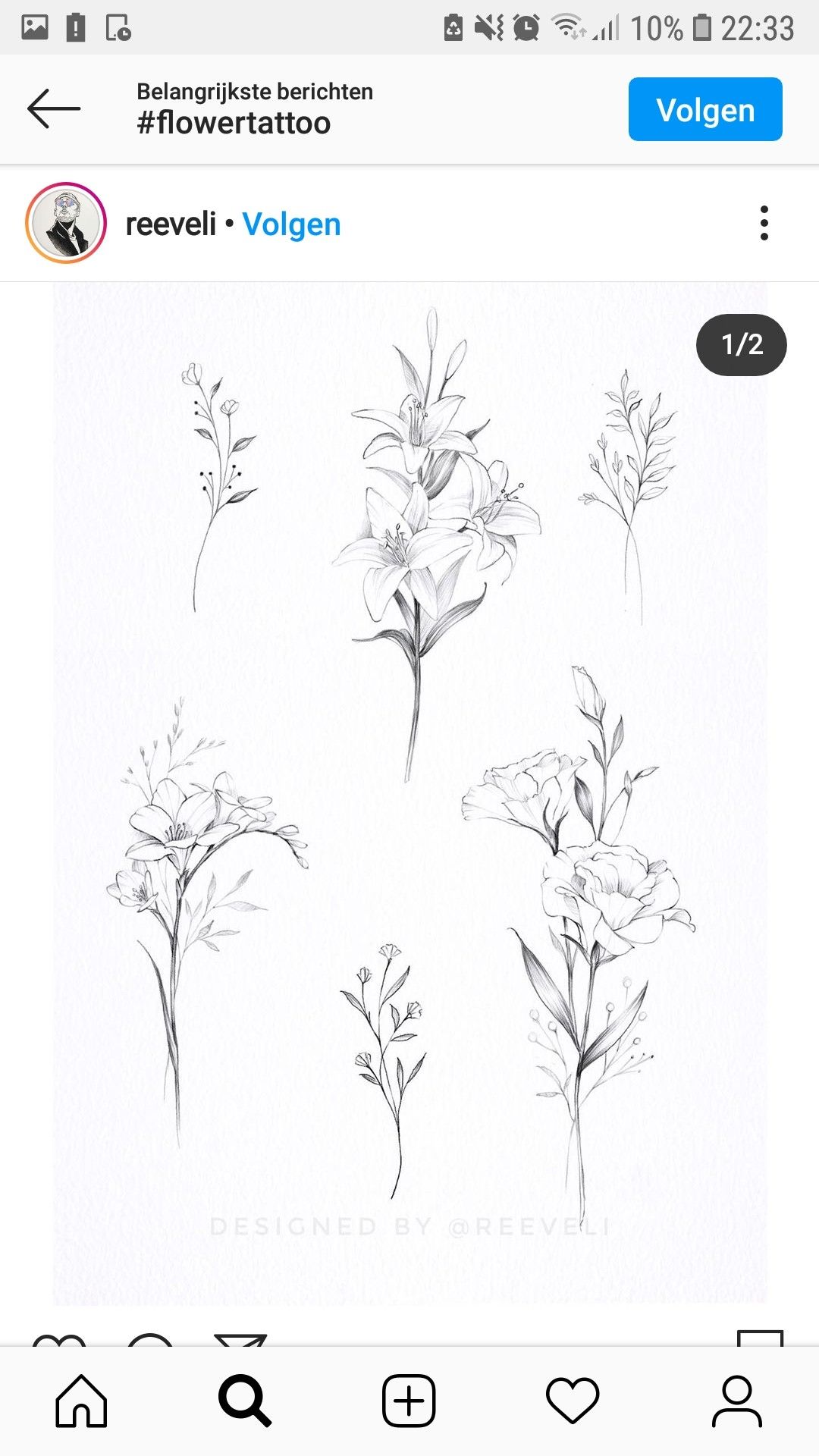 flowers tattoo