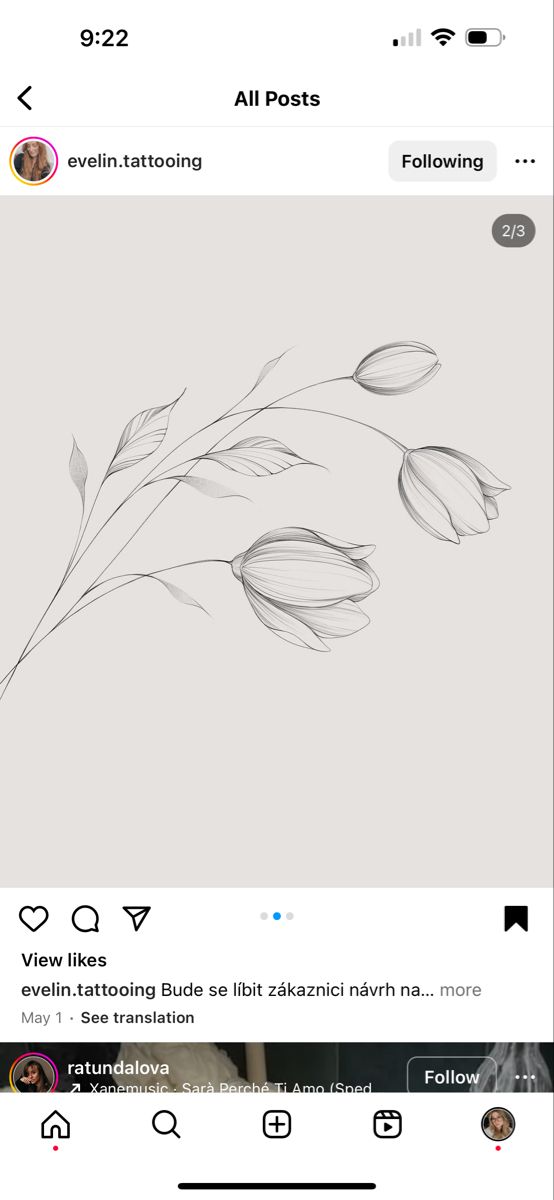 flowers tattoo