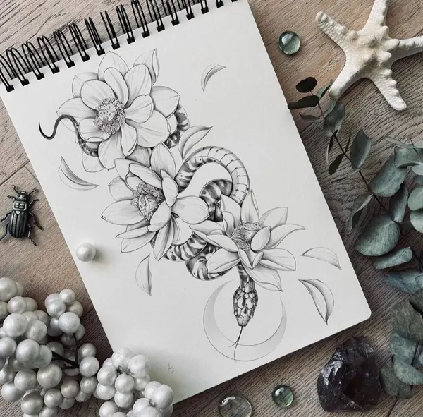 flowers tattoo