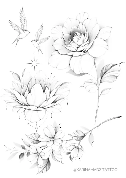 flowers tattoo