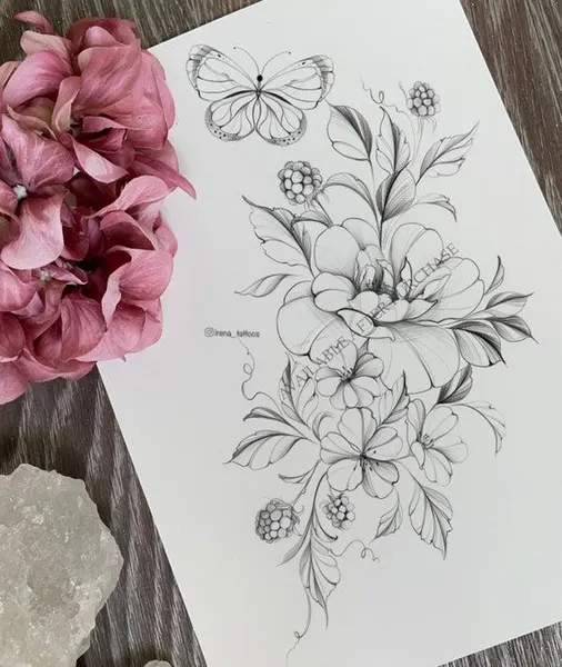 flowers tattoo