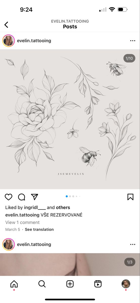 flowers tattoo