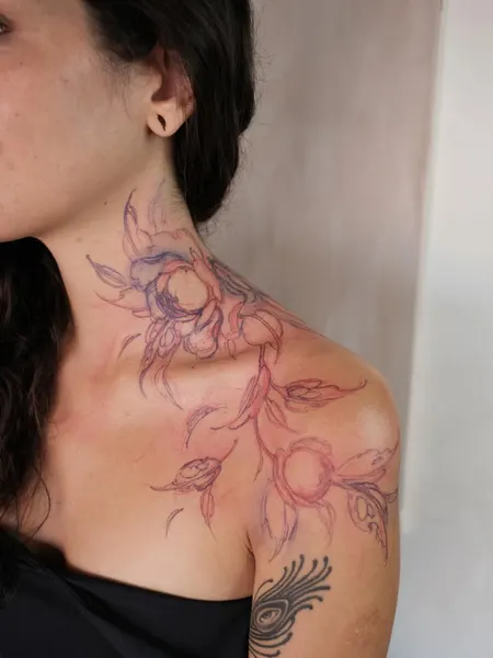 flowers tattoo