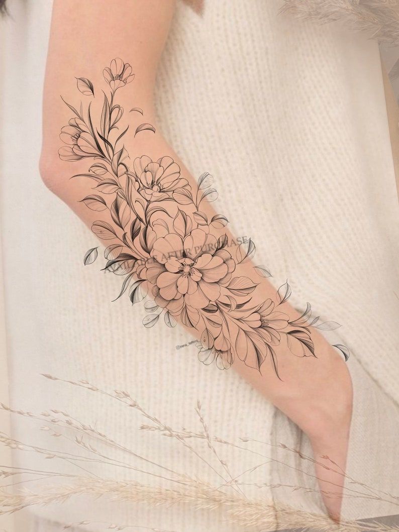 flowers tattoo