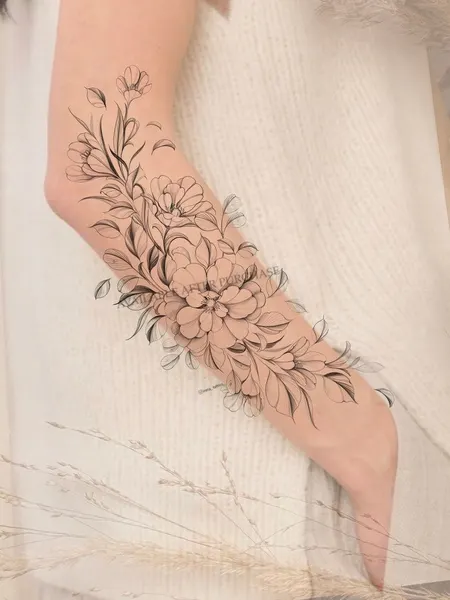 flowers tattoo