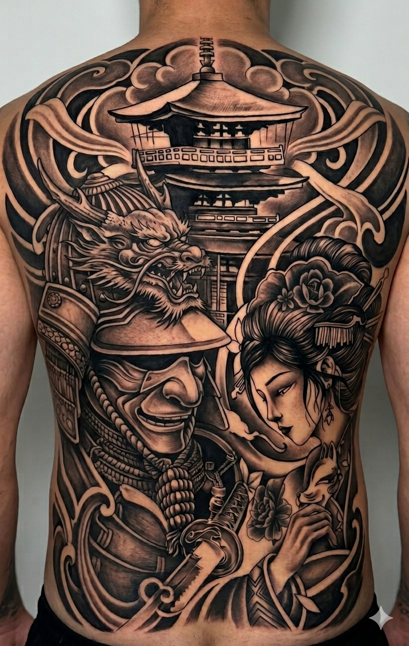 900+ ý tưởng hay nhất về Samurai tattoo trong 2026