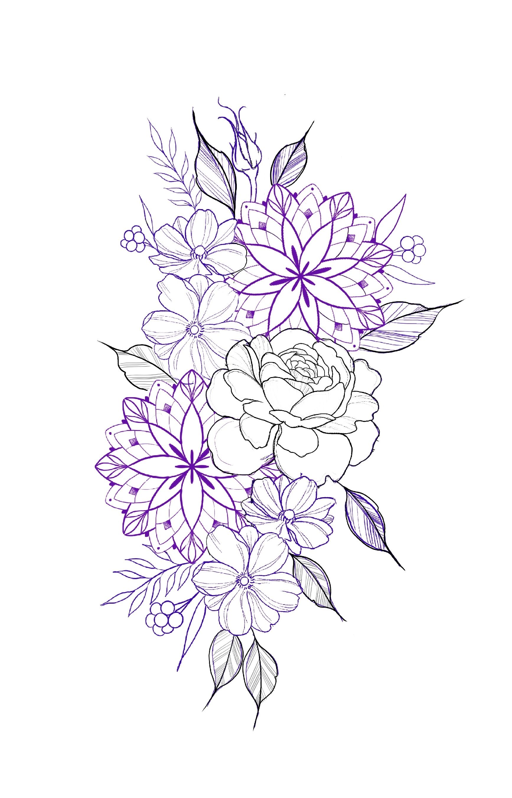 flowers tattoo
