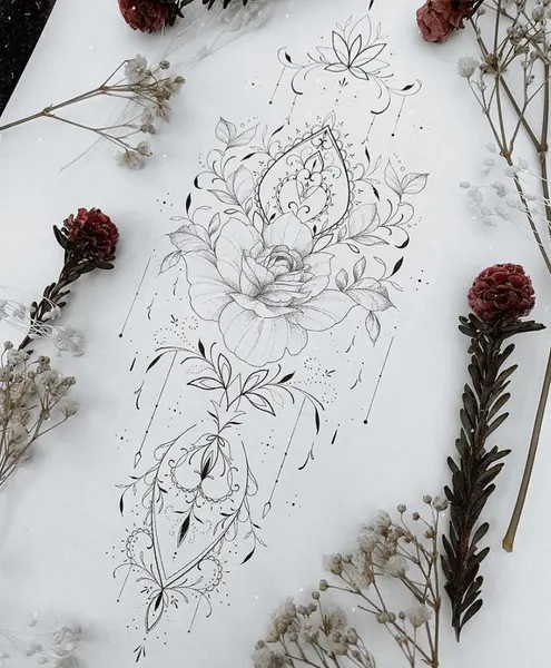 flowers tattoo