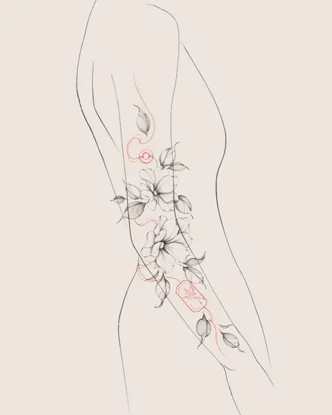 flowers tattoo