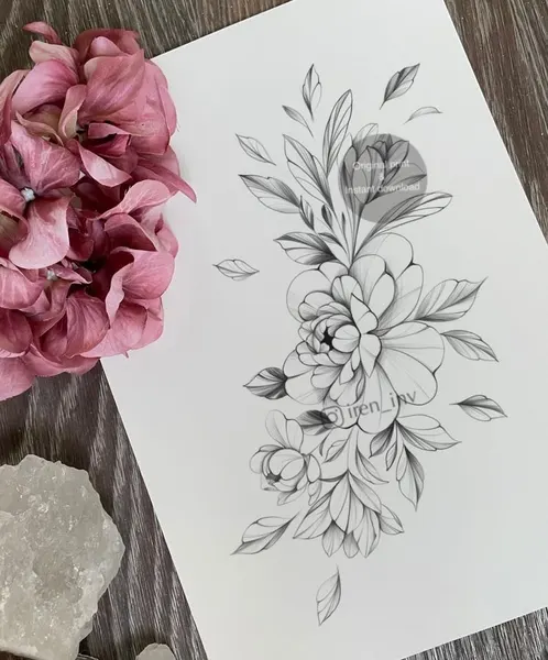 flowers tattoo
