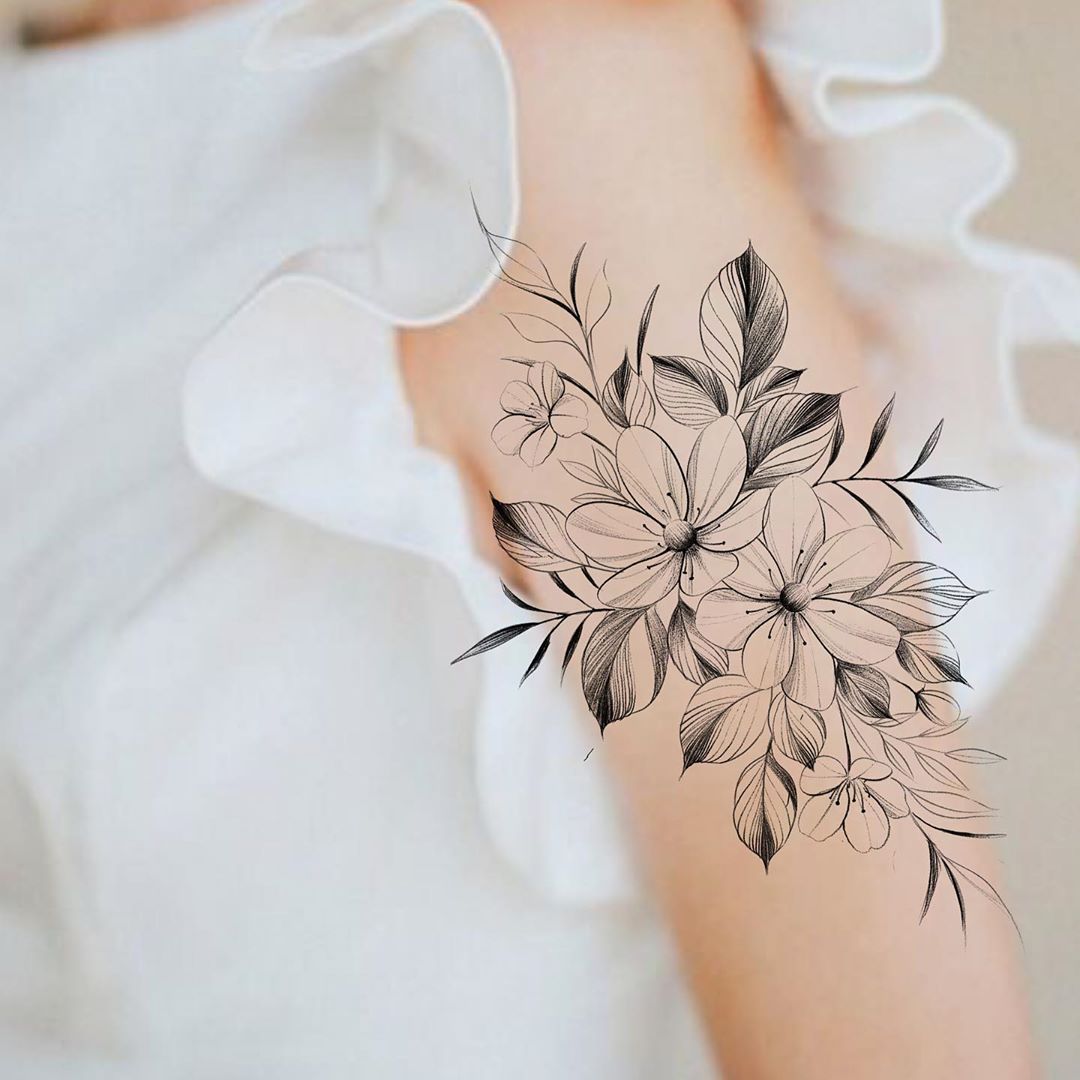 flowers tattoo