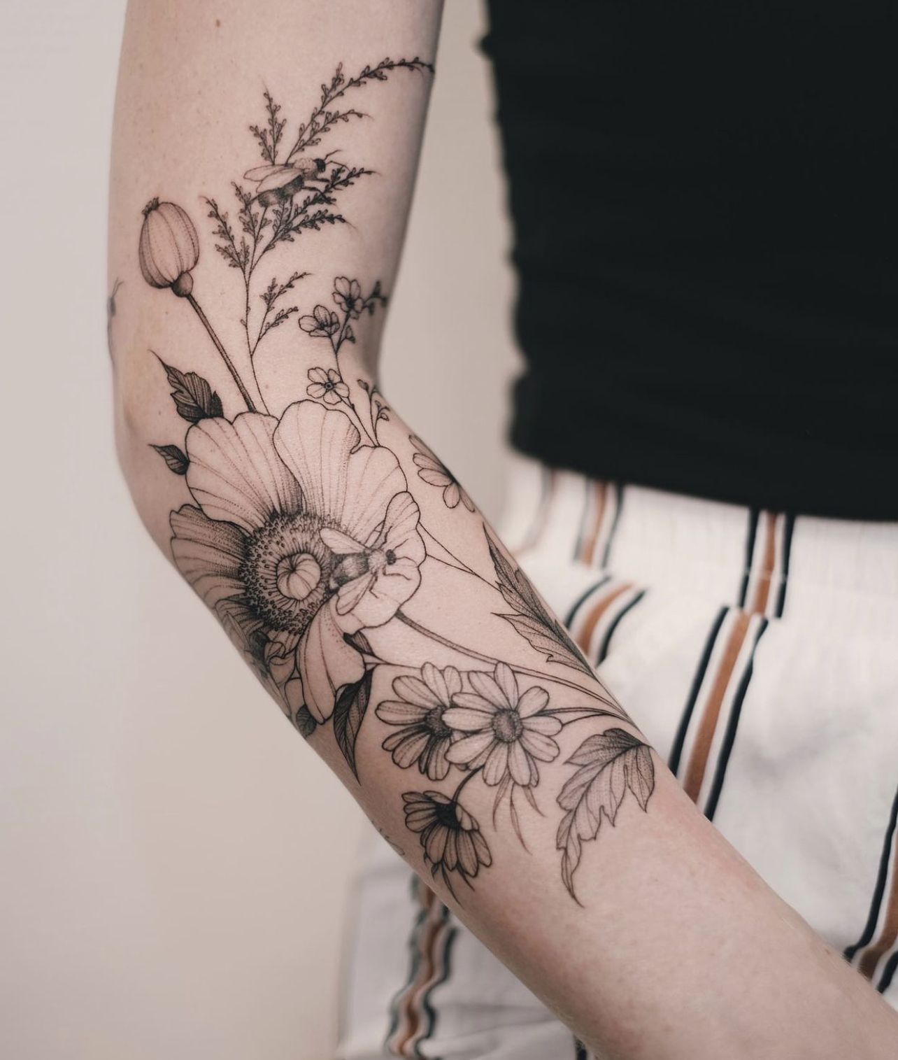 flowers tattoo