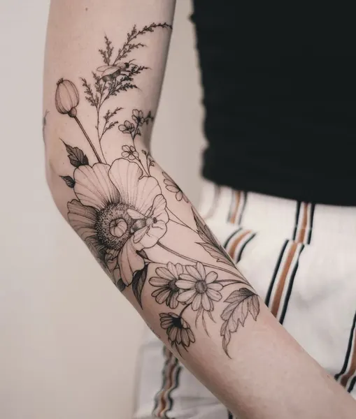 flowers tattoo
