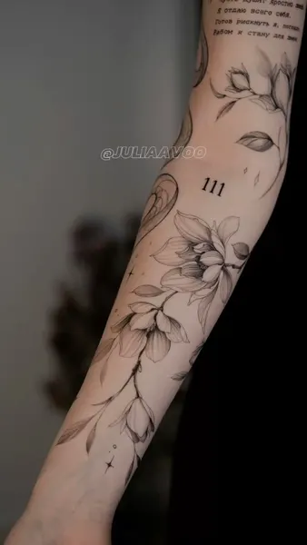 flowers tattoo