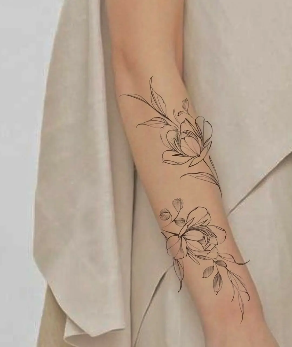 flowers tattoo