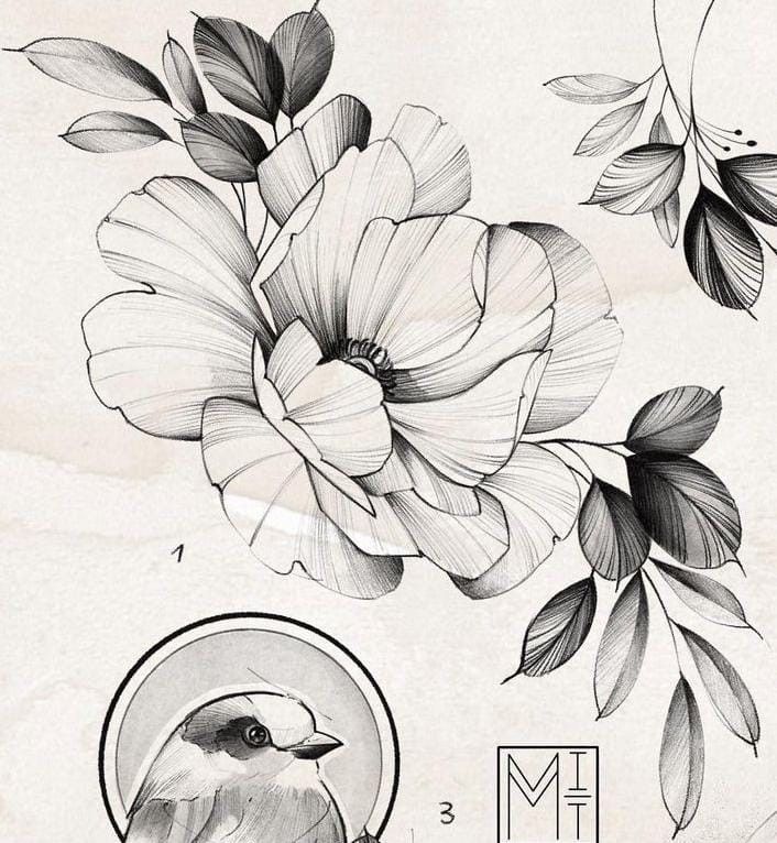 flowers tattoo