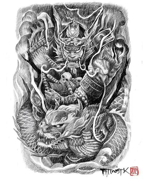 900+ ý tưởng hay nhất về Samurai tattoo trong 2026