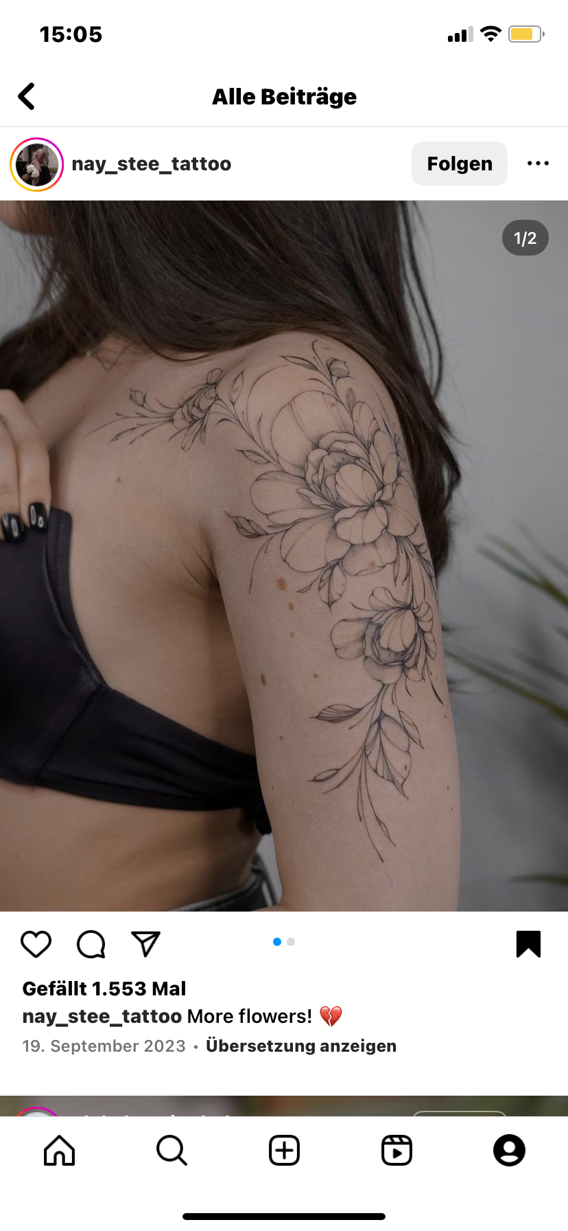 flowers tattoo