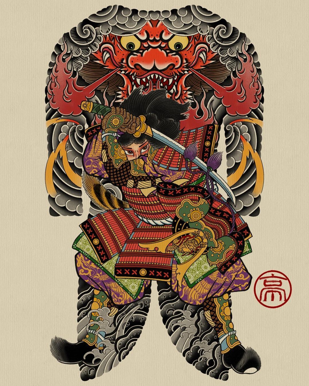 900+ ý tưởng hay nhất về Samurai tattoo trong 2026