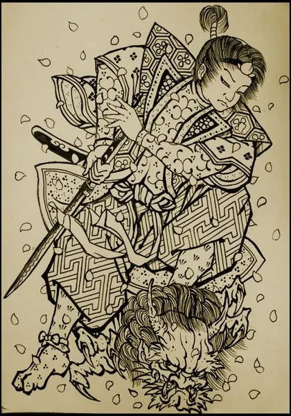 Samurai tattoo idea