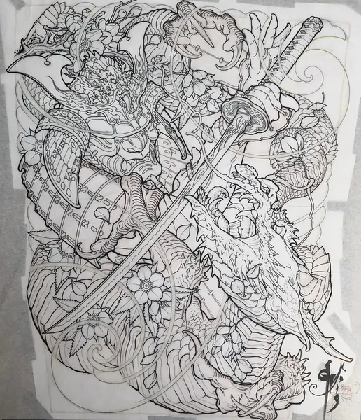 900+ ý tưởng hay nhất về Samurai tattoo trong 2026