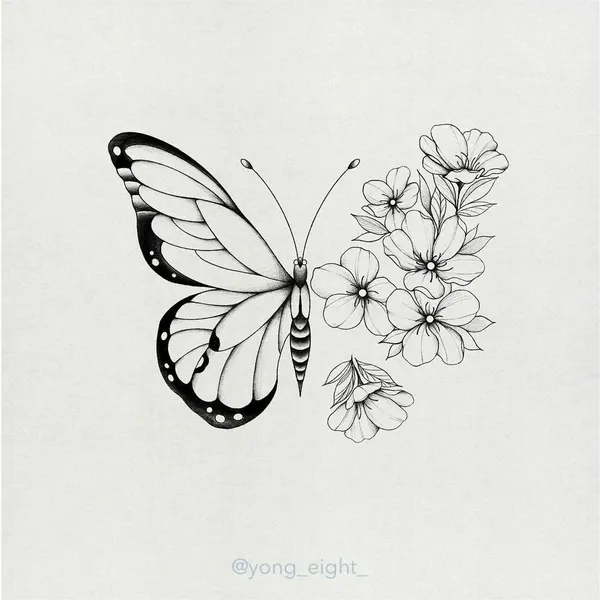flowers tattoo