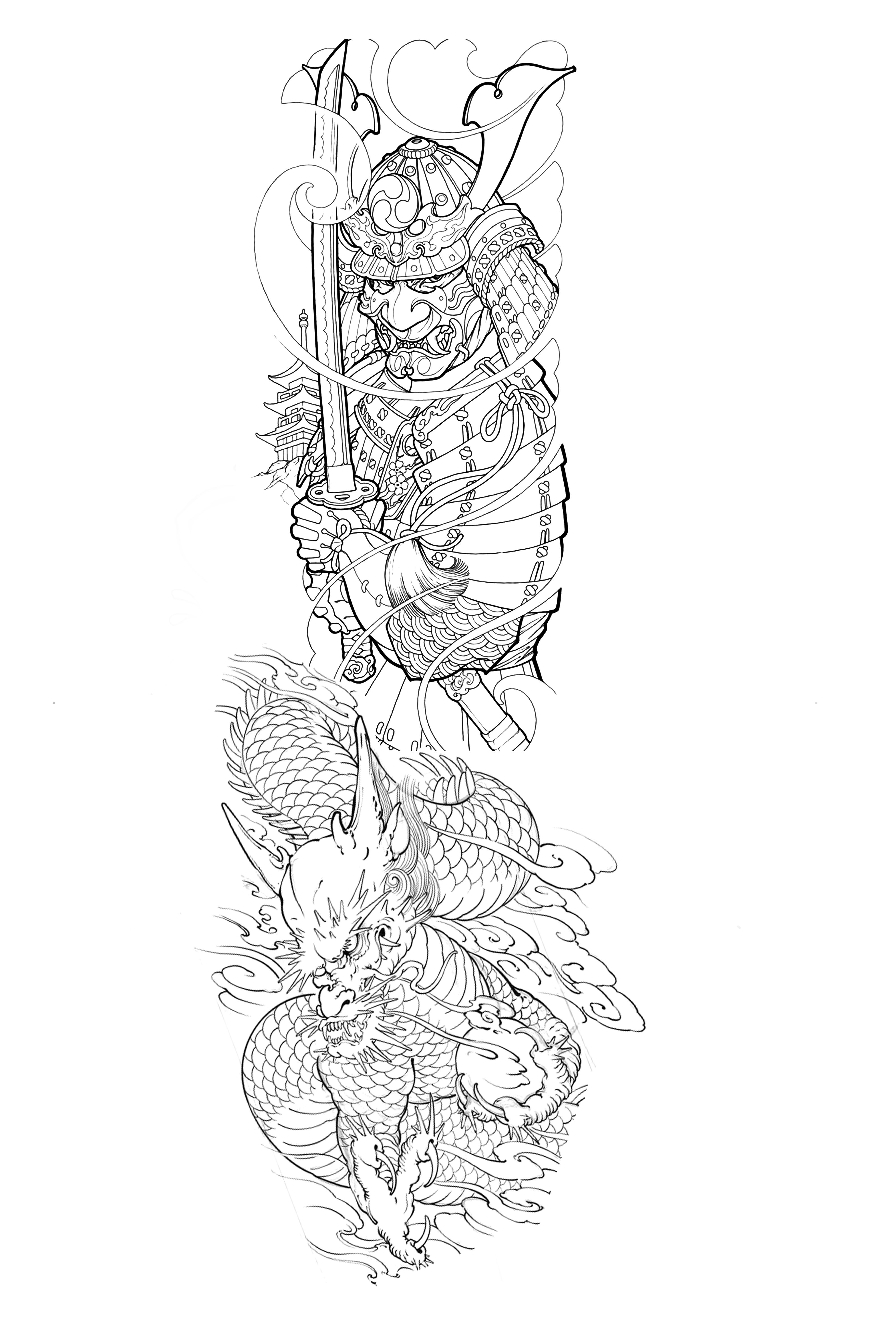 900+ ý tưởng hay nhất về Samurai tattoo trong 2026