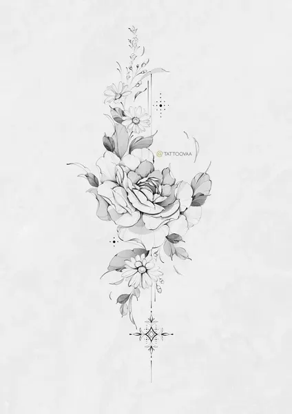 flowers tattoo