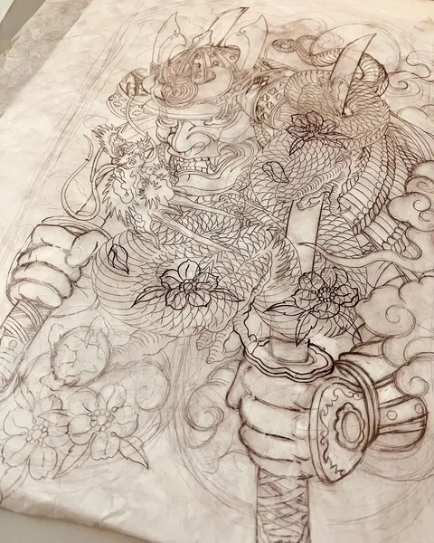 900+ ý tưởng hay nhất về Samurai tattoo trong 2026