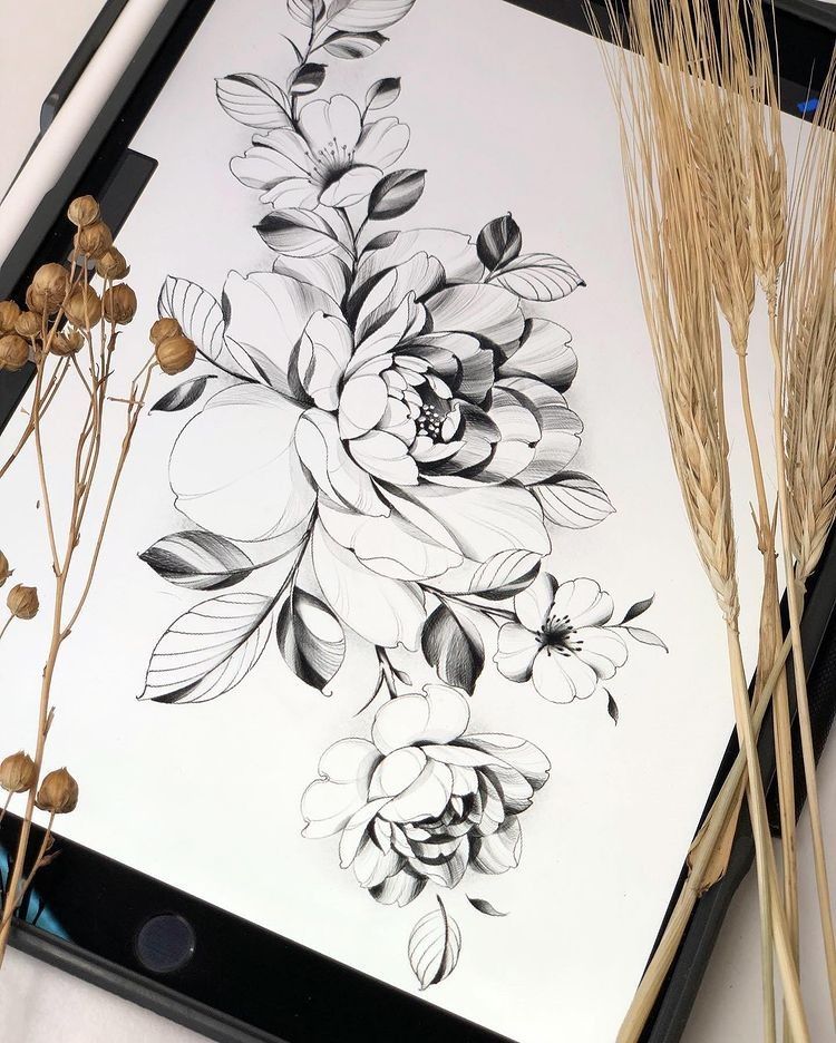 flowers tattoo