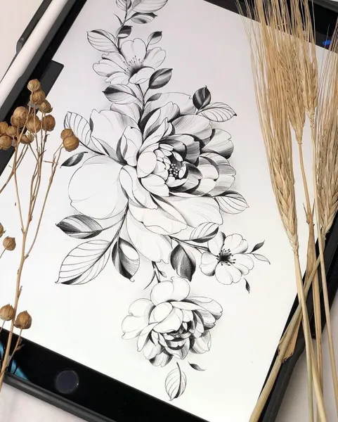 flowers tattoo