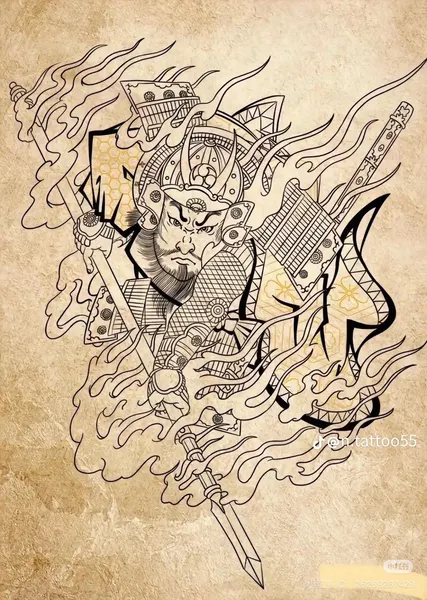 Samurai tattoo idea