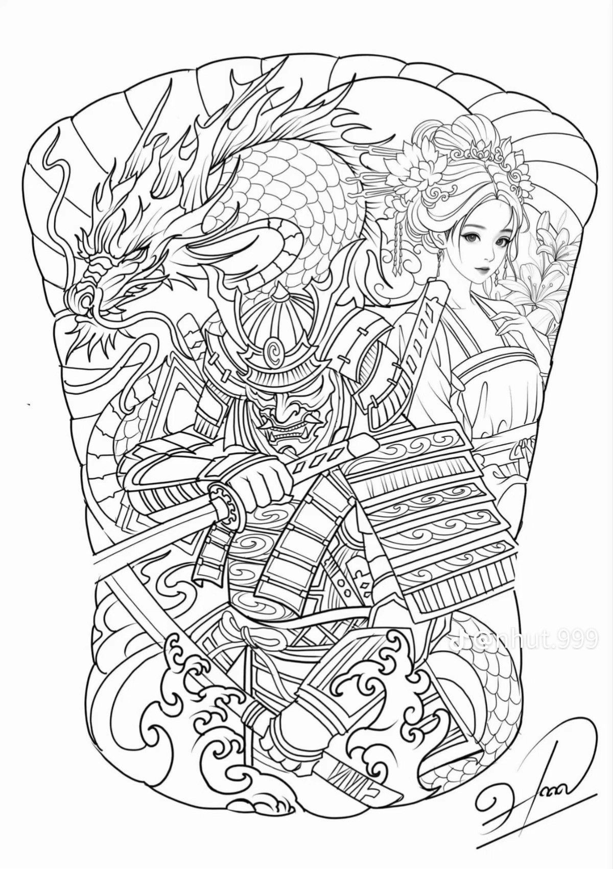 900+ ý tưởng hay nhất về Samurai tattoo trong 2026