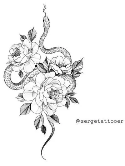 flowers tattoo