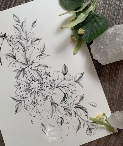 flowers tattoo