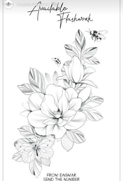 flowers tattoo