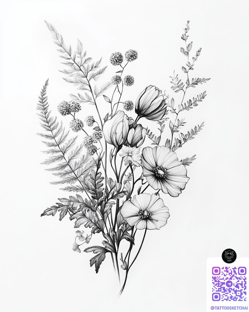 flowers tattoo