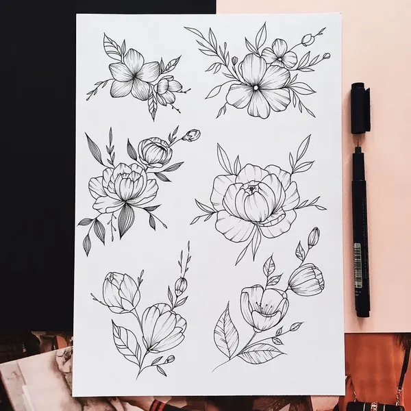 flowers tattoo