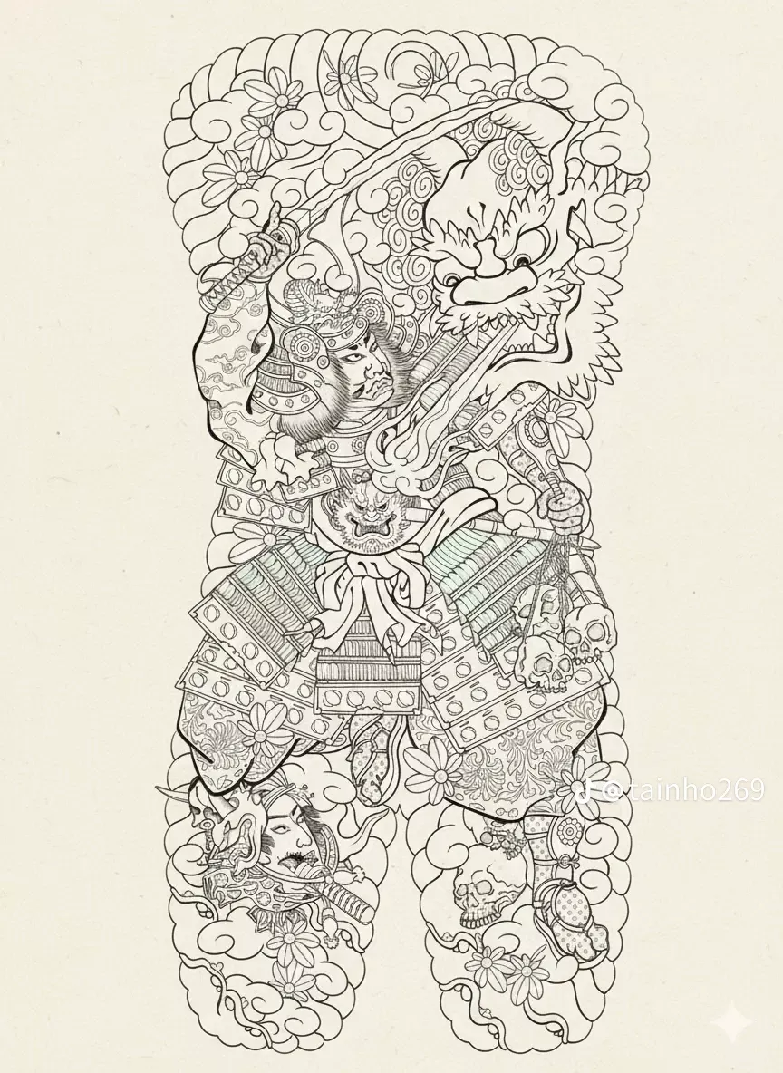 900+ ý tưởng hay nhất về Samurai tattoo trong 2026